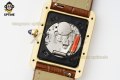 Tank Louis Date 25.5mm AF White/Roman on YG/LE Strap Quartz Tank Louis Date 25.5mm AF White/Roman on YG/LE Strap Quartz