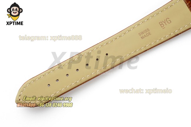 Tank Louis Date 25.5mm AF White/Roman on YG/LE Strap Quartz Tank Louis Date 25.5mm AF White/Roman on YG/LE Strap Quartz