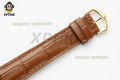Tank Louis Date 25.5mm AF White/Roman on YG/LE Strap Quartz Tank Louis Date 25.5mm AF White/Roman on YG/LE Strap Quartz