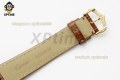 Tank Louis Date 25.5mm AF White/Roman on YG/LE Strap Quartz Tank Louis Date 25.5mm AF White/Roman on YG/LE Strap Quartz