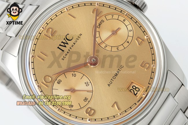 Portugieser 7 Days 42mm 2024 APS Gold/Numeral on SS/SS Bracelet A52010 Portugieser 7 Days 42mm 2024 APS Gold/Numeral on SS/SS Bracelet A52010
