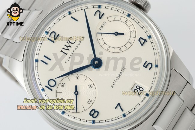 Portugieser 7 Days 42mm 2024 APS White/Numeral on SS/SS Bracelet A52010 Portugieser 7 Days 42mm 2024 APS White/Numeral on SS/SS Bracelet A52010