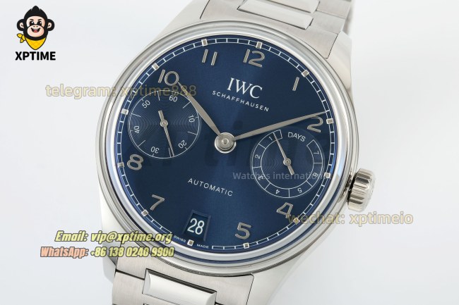 Portugieser 7 Days 42mm 2024 APS Blue/Numeral on SS/SS Bracelet A52010 Portugieser 7 Days 42mm 2024 APS Blue/Numeral on SS/SS Bracelet A52010