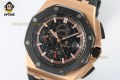 Royal Oak Offshore 26400SO 44mm APPF Black/Stick on RG/RU Bracelet A7750 Royal Oak Offshore 26400SO 44mm APPF Black/Stick on RG/RU Bracelet A7750