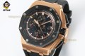 Royal Oak Offshore 26400SO 44mm APPF Black/Stick on RG/RU Bracelet A7750 Royal Oak Offshore 26400SO 44mm APPF Black/Stick on RG/RU Bracelet A7750