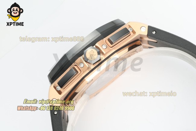 Royal Oak Offshore 26400SO 44mm APPF Black/Stick on RG/RU Bracelet A7750 Royal Oak Offshore 26400SO 44mm APPF Black/Stick on RG/RU Bracelet A7750