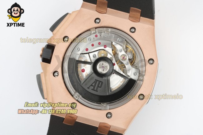 Royal Oak Offshore 26400SO 44mm APPF Gray & Black/Stick on RG/RU Bracelet A7750 Royal Oak Offshore 26400SO 44mm APPF Gray & Black/Stick on RG/RU Bracelet A7750
