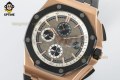 Royal Oak Offshore 26400SO 44mm APPF Gray & Black/Stick on RG/RU Bracelet A7750 Royal Oak Offshore 26400SO 44mm APPF Gray & Black/Stick on RG/RU Bracelet A7750