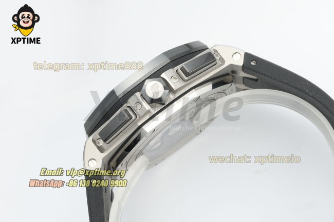 Royal Oak Offshore 26400SO 44mm APPF White & Black/Stick on SS/RU Bracelet A7750 Royal Oak Offshore 26400SO 44mm APPF White & Black/Stick on SS/RU Bracelet A7750