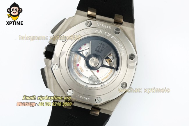 Royal Oak Offshore 26400SO 44mm APPF Black/Stick on SS/RU Bracelet A7750 Royal Oak Offshore 26400SO 44mm APPF Black/Stick on SS/RU Bracelet A7750