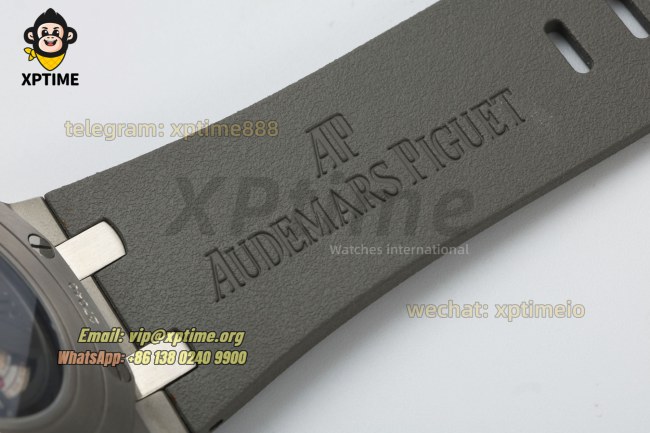 Royal Oak Offshore 26400SO 44mm APPF Gray & White/Stick on SS/RU Bracelet A7750 Royal Oak Offshore 26400SO 44mm APPF Gray & White/Stick on SS/RU Bracelet A7750