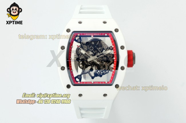 RM055 43mm APSF Sketelon Red/White on NTPT/RU Strap RMUL2 RM055 43mm APSF Sketelon Red/White on NTPT/RU Strap RMUL2