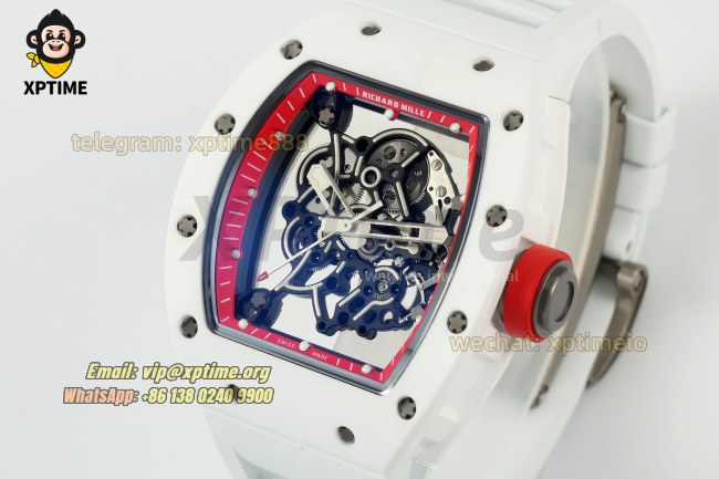RM055 43mm APSF Sketelon Red/White on NTPT/RU Strap RMUL2 RM055 43mm APSF Sketelon Red/White on NTPT/RU Strap RMUL2