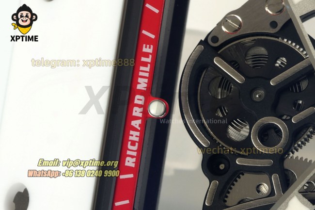 RM055 43mm APSF Sketelon Red/White on NTPT/RU Strap RMUL2 RM055 43mm APSF Sketelon Red/White on NTPT/RU Strap RMUL2