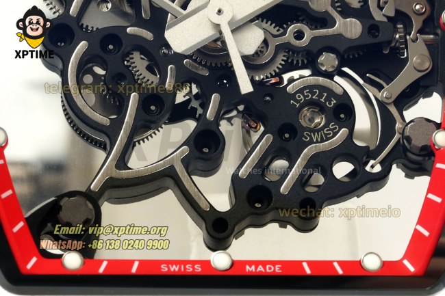 RM055 43mm APSF Sketelon Red/White on NTPT/RU Strap RMUL2 RM055 43mm APSF Sketelon Red/White on NTPT/RU Strap RMUL2