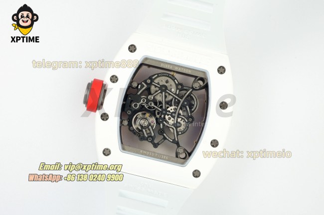 RM055 43mm APSF Sketelon Red/White on NTPT/RU Strap RMUL2 RM055 43mm APSF Sketelon Red/White on NTPT/RU Strap RMUL2