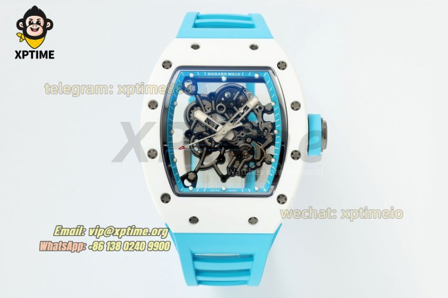 RM055 43mm APSF Sketelon Blue/White on NTPT/RU Strap RMUL2 RM055 43mm APSF Sketelon Blue/White on NTPT/RU Strap RMUL2