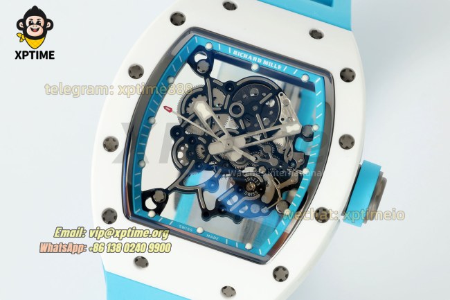 RM055 43mm APSF Sketelon Blue/White on NTPT/RU Strap RMUL2 RM055 43mm APSF Sketelon Blue/White on NTPT/RU Strap RMUL2
