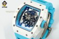 RM055 43mm APSF Sketelon Blue/White on NTPT/RU Strap RMUL2 RM055 43mm APSF Sketelon Blue/White on NTPT/RU Strap RMUL2