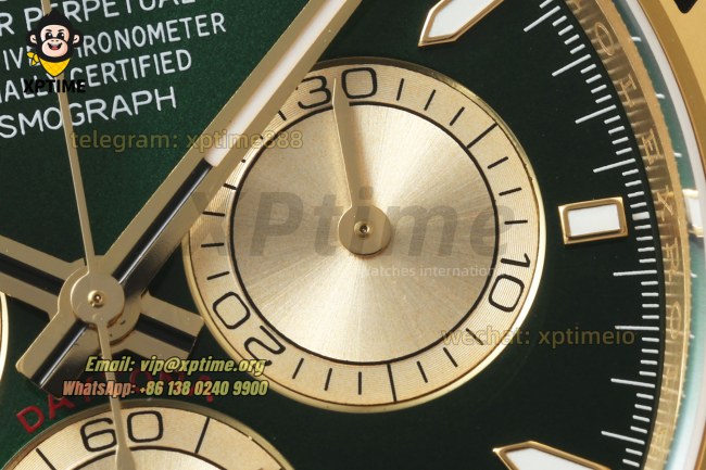 Daytona 126508 40mm APSF Green & Golden/Sticks on YG/YG Bracelet SH4131 Super Clone Daytona 126508 40mm APSF Green & Golden/Sticks on YG/YG Bracelet SH4131 Super Clone
