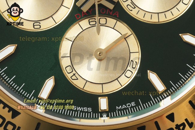 Daytona 126508 40mm APSF Green & Golden/Sticks on YG/YG Bracelet SH4131 Super Clone Daytona 126508 40mm APSF Green & Golden/Sticks on YG/YG Bracelet SH4131 Super Clone