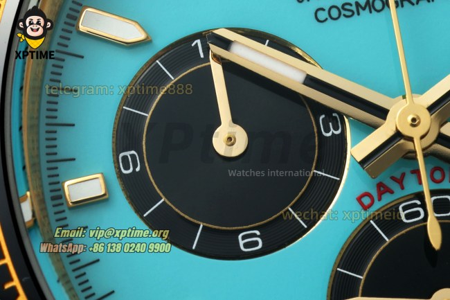 Daytona 126518 40mm APSF Turquoise & Black/Stick on YG/RU Strap SH413 Super Clone (Weighted) Daytona 126518 40mm APSF Turquoise & Black/Stick on YG/RU Strap SH413 Super Clone (Weighted)