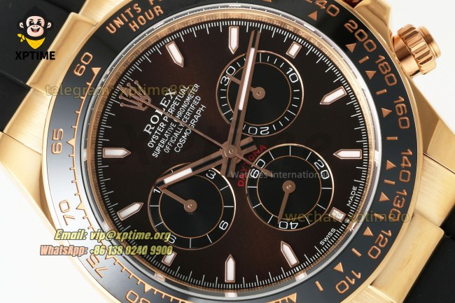 Daytona 126515 40mm APSF Chocolate/Stick on RG/RU Strap SH4131 Super Clone Daytona 126515 40mm APSF Chocolate/Stick on RG/RU Strap SH4131 Super Clone