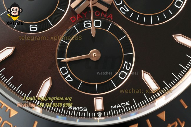 Daytona 126515 40mm APSF Chocolate/Stick on RG/RU Strap SH4131 Super Clone Daytona 126515 40mm APSF Chocolate/Stick on RG/RU Strap SH4131 Super Clone