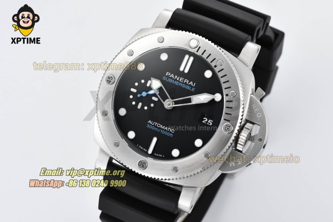 Submersible PAM683 42mm VSF Black/Dot on SS/RU Strap P900 Super Clone Submersible PAM683 42mm VSF Black/Dot on SS/RU Strap P900 Super Clone