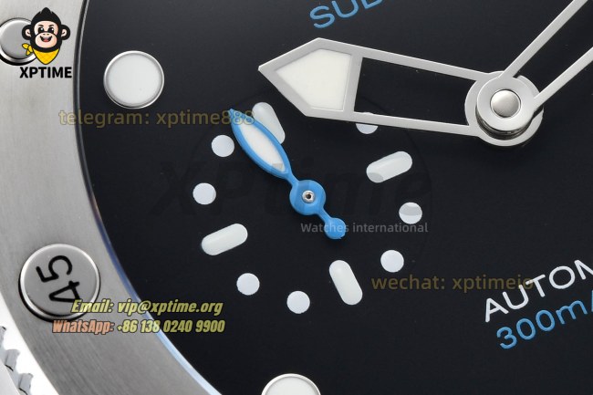 Submersible PAM683 42mm VSF Black/Dot on SS/RU Strap P900 Super Clone Submersible PAM683 42mm VSF Black/Dot on SS/RU Strap P900 Super Clone