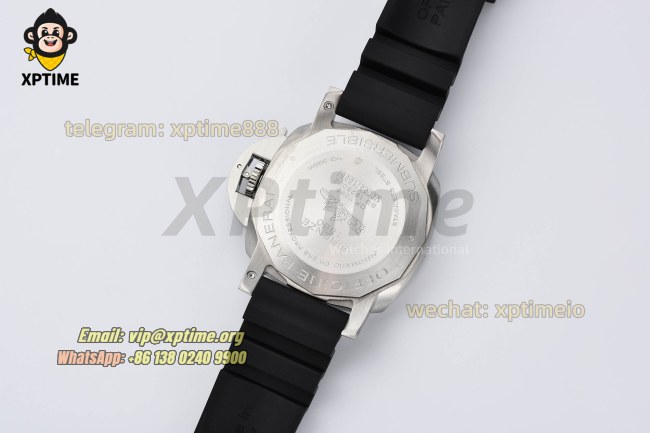 Submersible PAM683 42mm VSF Black/Dot on SS/RU Strap OP XXXIV Super Clone Submersible PAM683 42mm VSF Black/Dot on SS/RU Strap OP XXXIV Super Clone