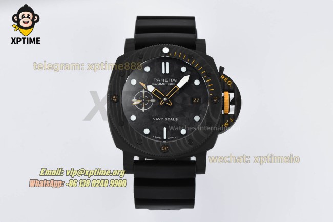 Submersible PAM1324 44mm VSF Black/Dot on Rubber Strap P9011 Super Clone Submersible PAM1324 44mm VSF Black/Dot on Rubber Strap P9011 Super Clone