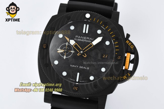 Submersible PAM1324 44mm VSF Black/Dot on Rubber Strap P9011 Super Clone Submersible PAM1324 44mm VSF Black/Dot on Rubber Strap P9011 Super Clone