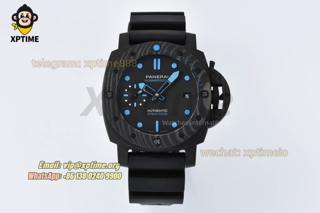 Submersible PAM960 Carbotech 42mm VSF Black/Blue Dot on SS/RU Strap OP.XXXIV Super Clone Submersible PAM960 Carbotech 42mm VSF Black/Blue Dot on SS/RU Strap OP.XXXIV Super Clone