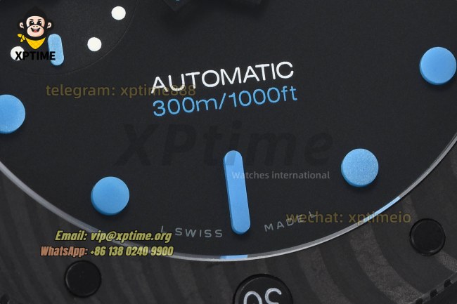 Submersible PAM960 Carbotech 42mm VSF Black/Blue Dot on SS/RU Strap OP.XXXIV Super Clone Submersible PAM960 Carbotech 42mm VSF Black/Blue Dot on SS/RU Strap OP.XXXIV Super Clone