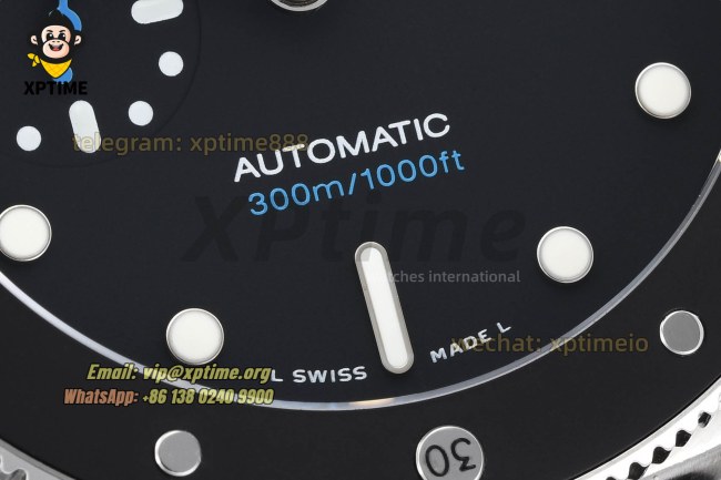 Submersible PAM683 42mm VSF Black/Dot on SS/RU Strap OP XXXIV Super Clone Submersible PAM683 42mm VSF Black/Dot on SS/RU Strap OP XXXIV Super Clone