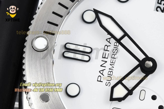 Submersible PAM2223 42mm VSF White/Dot on SS/RU Strap P900 Super Clone Submersible PAM2223 42mm VSF White/Dot on SS/RU Strap P900 Super Clone