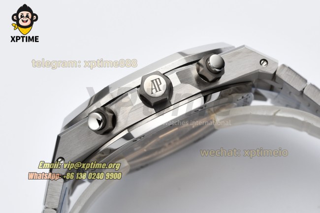 Royal Oak Chrono 26240ST 41mm APSF Black/Stick on SS/SS Bracelet SH4401 Super Clone Royal Oak Chrono 26240ST 41mm APSF Black/Stick on SS/SS Bracelet SH4401 Super Clone