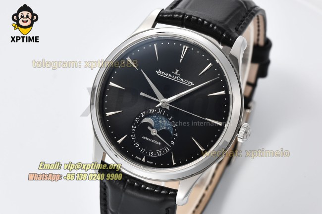 Master Ultra Thin Moon Phase 39mm APSF Black/Sticks on SS/LE Strap A925 Super Clone Master Ultra Thin Moon Phase 39mm APSF Black/Sticks on SS/LE Strap A925 Super Clone