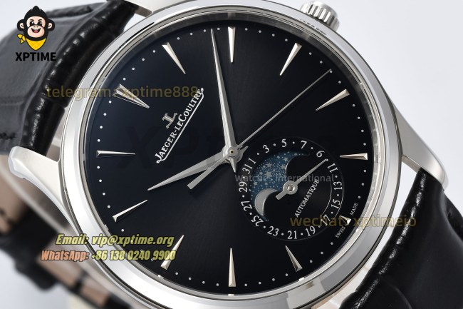 Master Ultra Thin Moon Phase 39mm APSF Black/Sticks on SS/LE Strap A925 Super Clone Master Ultra Thin Moon Phase 39mm APSF Black/Sticks on SS/LE Strap A925 Super Clone