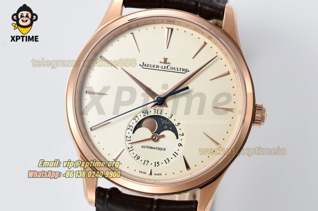 Master Ultra Thin Moon Phase 39mm APSF Beige/Sticks on RG/LE Strap A925 Super Clone Master Ultra Thin Moon Phase 39mm APSF Beige/Sticks on RG/LE Strap A925 Super Clone