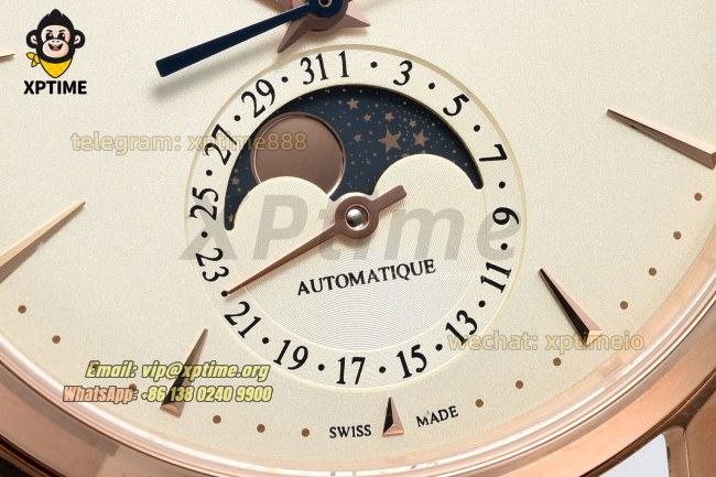 Master Ultra Thin Moon Phase 39mm APSF Beige/Sticks on RG/LE Strap A925 Super Clone Master Ultra Thin Moon Phase 39mm APSF Beige/Sticks on RG/LE Strap A925 Super Clone