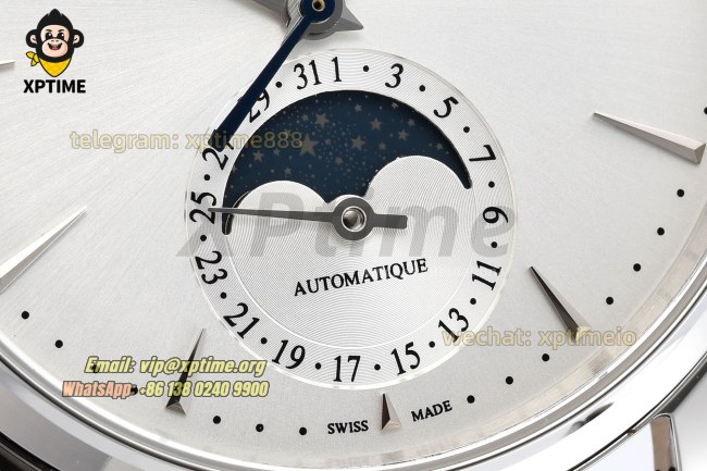 Master Ultra Thin Moon Phase 39mm APSF White/Sticks on SS/LE Strap A925 Super Clone Master Ultra Thin Moon Phase 39mm APSF White/Sticks on SS/LE Strap A925 Super Clone