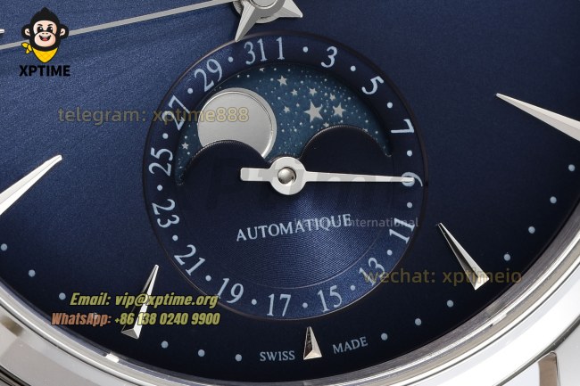 Master Ultra Thin Moon Phase 39mm APSF Blue/Sticks on SS/LE Strap A925 Super Clone Master Ultra Thin Moon Phase 39mm APSF Blue/Sticks on SS/LE Strap A925 Super Clone