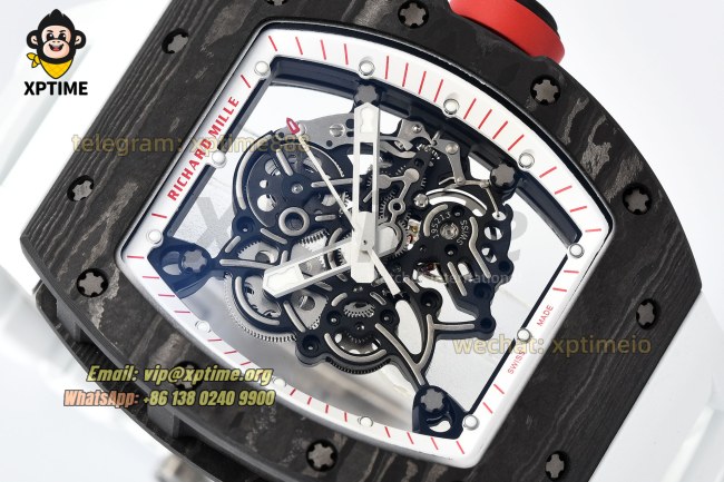 RM055 43mm APSF Sketelon White/Red on NTPT/RU Strap RMUL2 RM055 43mm APSF Sketelon White/Red on NTPT/RU Strap RMUL2