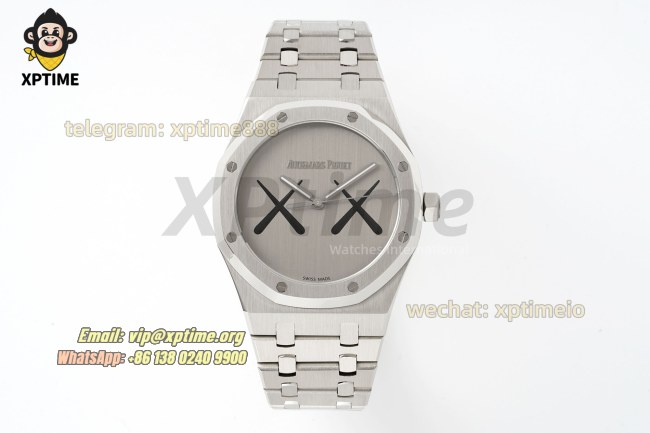 Royal Oak KAWS 41mm APSF XX Dial on SS Bracelet A4302 Super Clone Royal Oak KAWS 41mm APSF XX Dial on SS Bracelet A4302 Super Clone