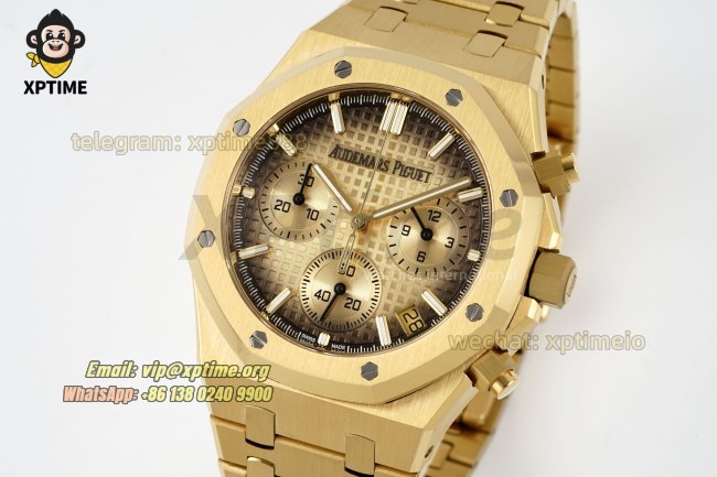 Royal Oak Chrono 26240 41mm APSF YG/Stick on YG/YG Bracelet SH4401 Super Clone Royal Oak Chrono 26240 41mm APSF YG/Stick on YG/YG Bracelet SH4401 Super Clone