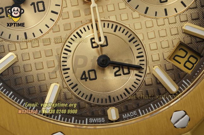 Royal Oak Chrono 26240 41mm APSF YG/Stick on YG/YG Bracelet SH4401 Super Clone Royal Oak Chrono 26240 41mm APSF YG/Stick on YG/YG Bracelet SH4401 Super Clone