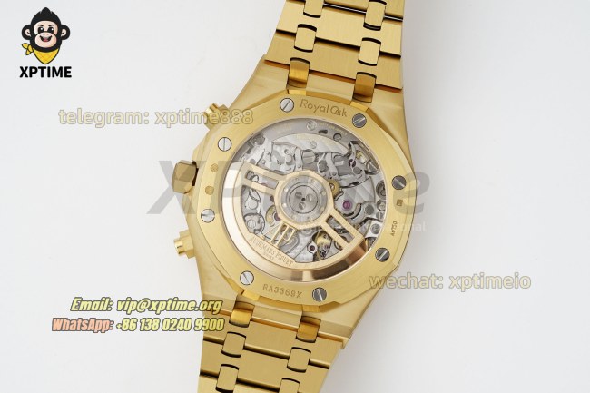 Royal Oak Chrono 26240BA Frosted 41mm APSF YG & Black/Stick on YG/YG Bracelet SH4401 Super Clone Royal Oak Chrono 26240BA Frosted 41mm APSF YG & Black/Stick on YG/YG Bracelet SH4401 Super Clone