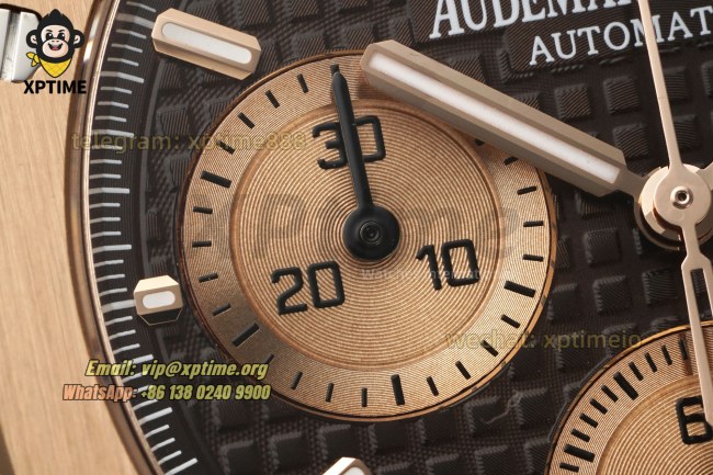 Royal Oak Chrono 26239OR 41mm APSF Brown/Stick on RG/RG Bracelet SH4401 Super Clone Royal Oak Chrono 26239OR 41mm APSF Brown/Stick on RG/RG Bracelet SH4401 Super Clone
